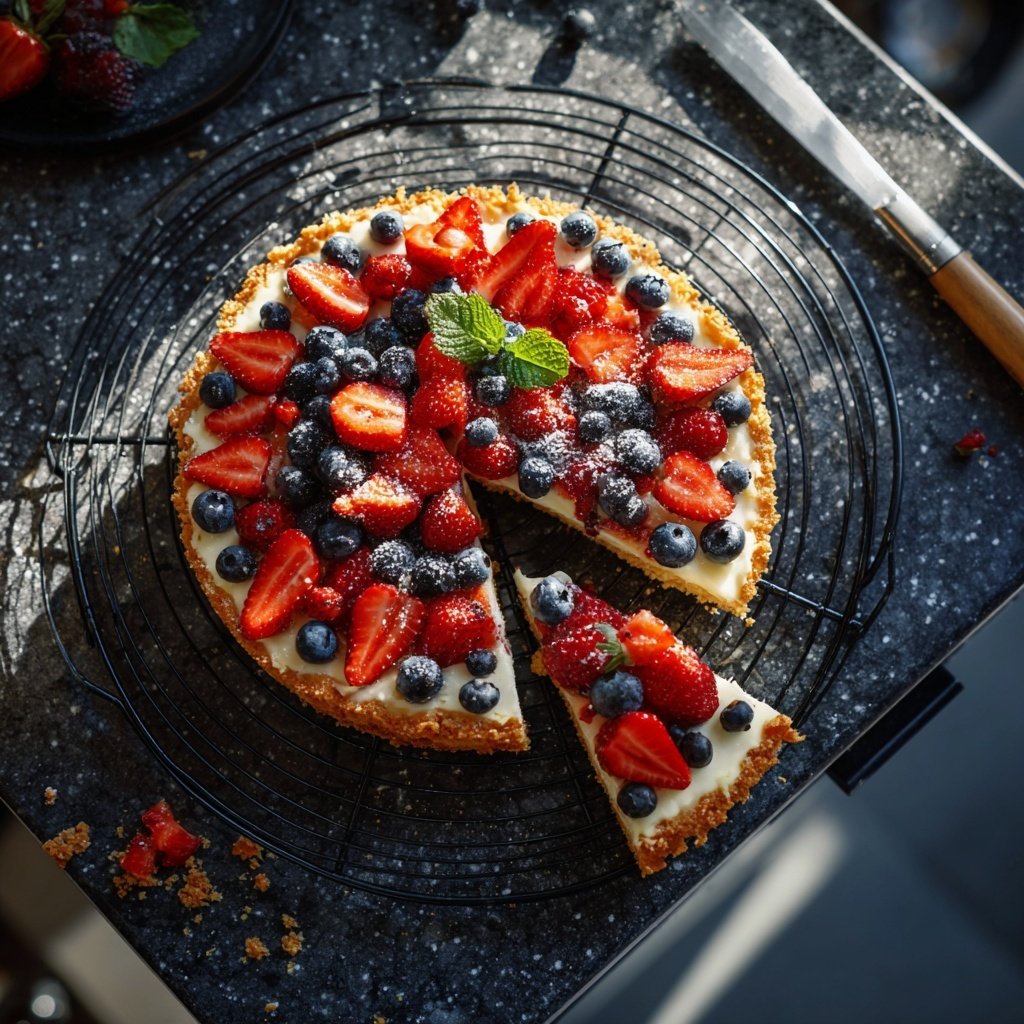 Erdbeerkuchen Mit Quark Und Beeren