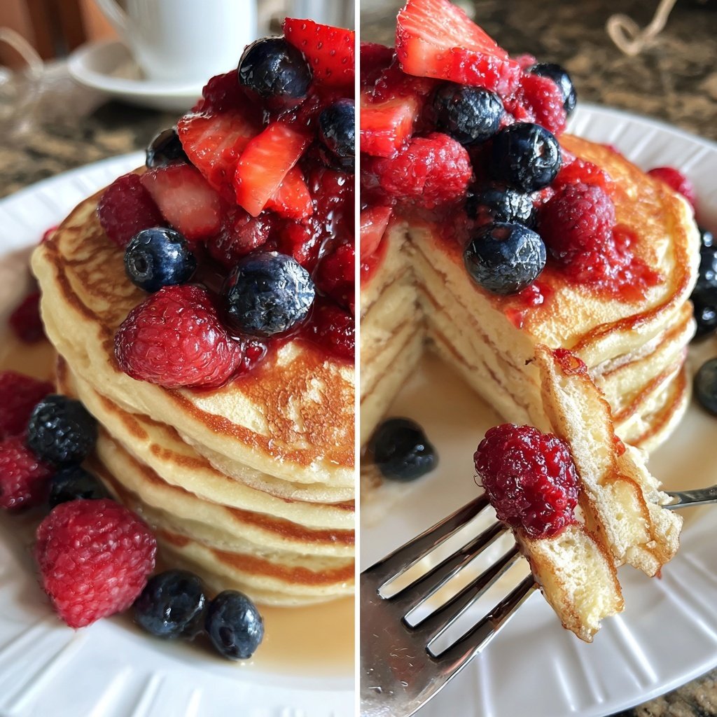 Pfannkuchen mit Beerenmix