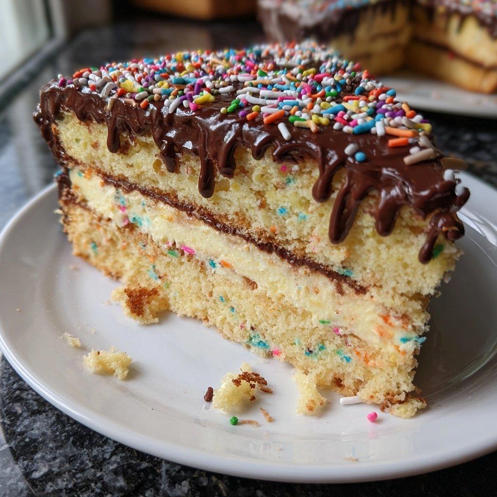 Geburtstagskuchen mit Buttercreme